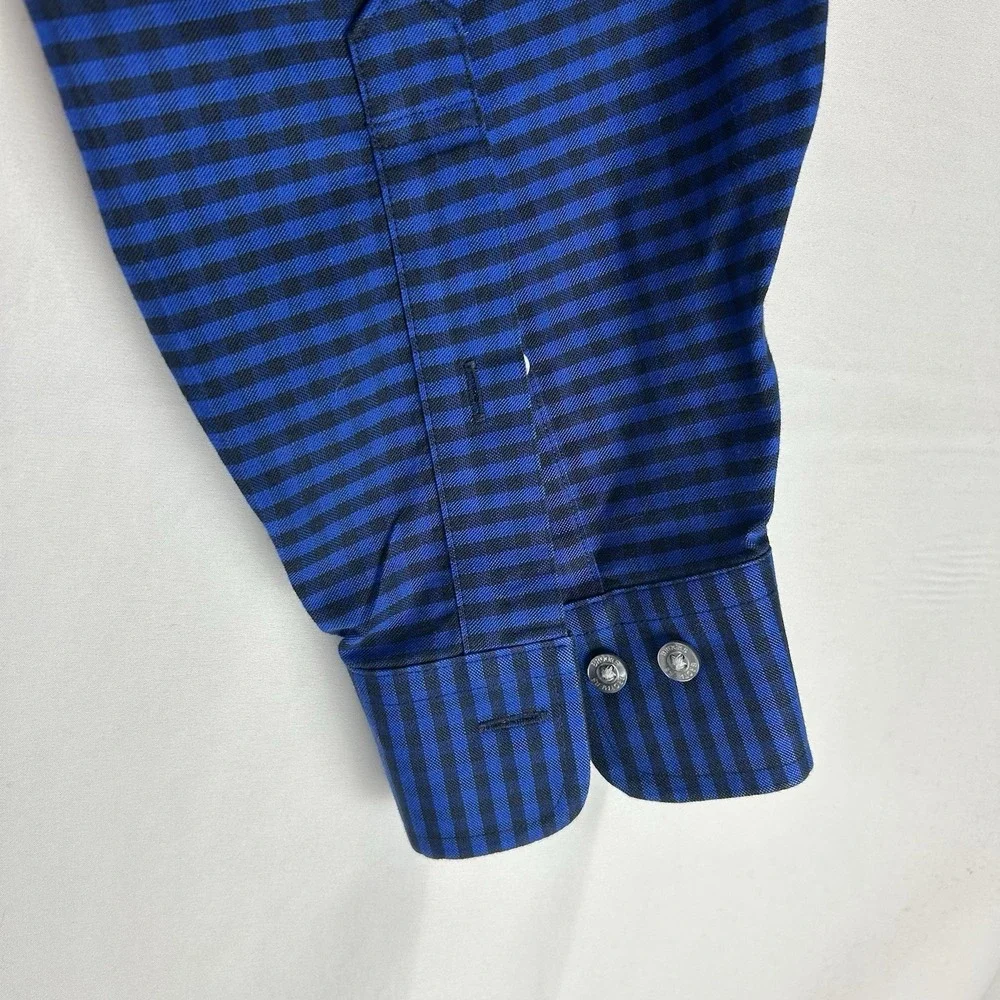 Brooks Brothers Madison Non-Iron Stretch Original Polo Shirt Gingham Men's Large